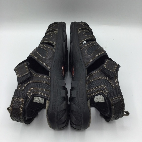 WRANGLER Pennington Brown Faux Leather Fisherman Sandals Size 7 - Picture 11 of 11